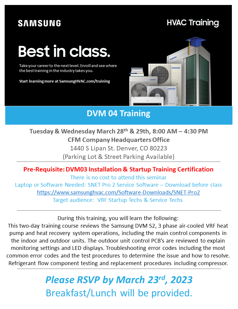 DVM04 Training