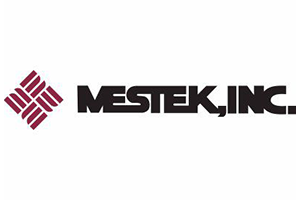MESTEK, INC. logo with a red geometric diamond icon on the left.